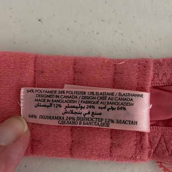 La Vie en Rose Pink Lace Bra Lightly Lined Size 34D Underwire - Picture 6 of 8